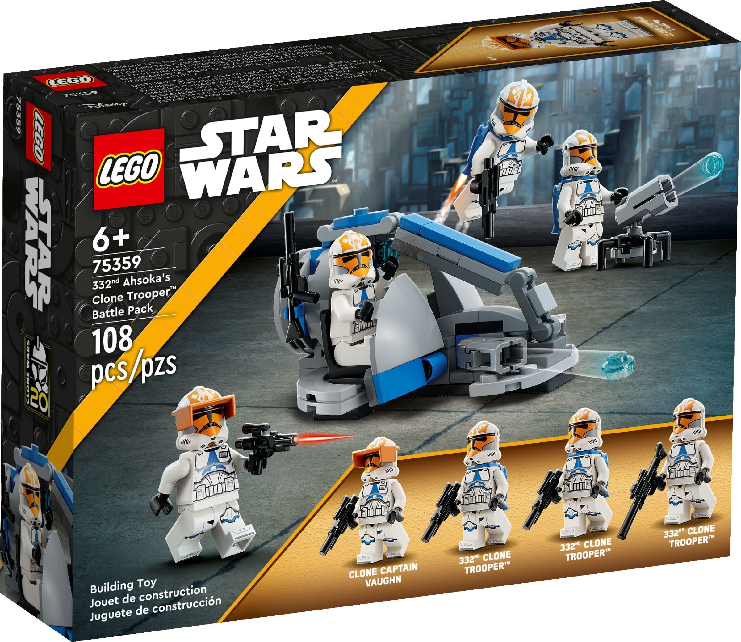 Изображение товара LEGO Star Wars Солдаты-клоны Асоки 75359 конструктор для детей от 6 лет Изображение товара LEGO Star Wars Солдаты-клоны Асоки 75359 конструктор для детей от 6 лет