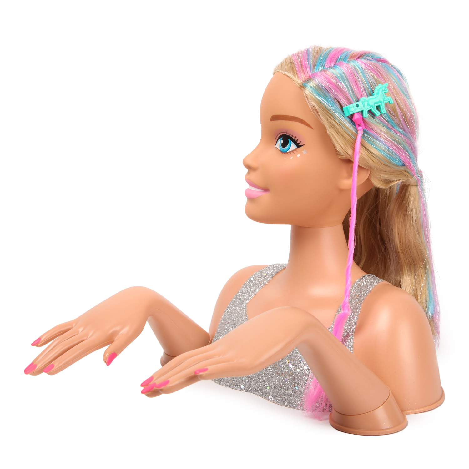 Игрушка Barbie торс для причесок Делюкс Блондинка - фото 13