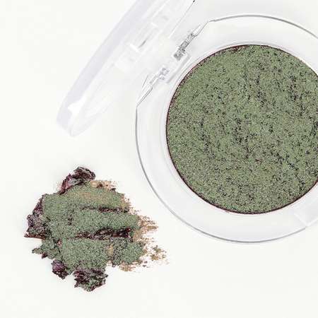 Тени для век ISCREAM Freeze shine дуохром тон 03 (olive silk)
