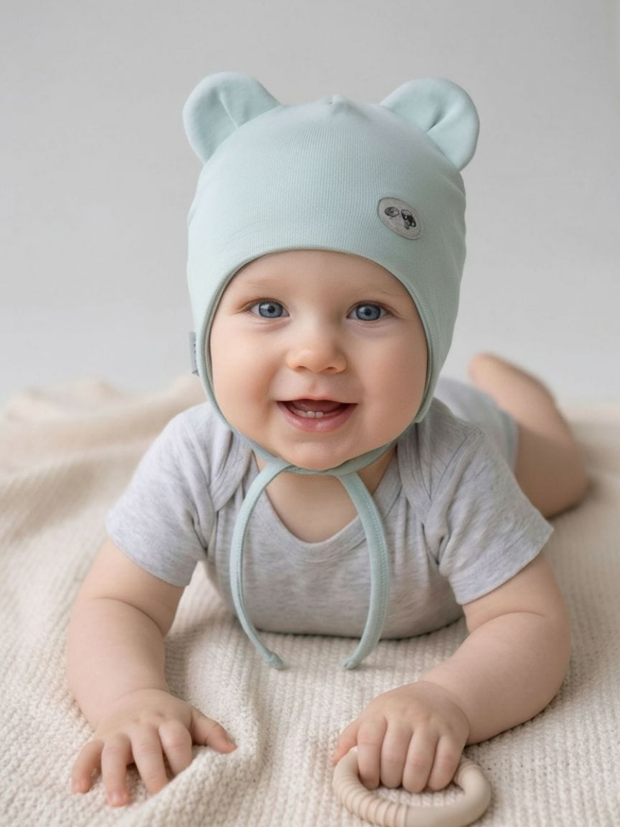 Шапка ТРИЯ f_0121 рибана туркус - фото 1