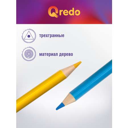 Карандаши цветные Qredo 24 шт.