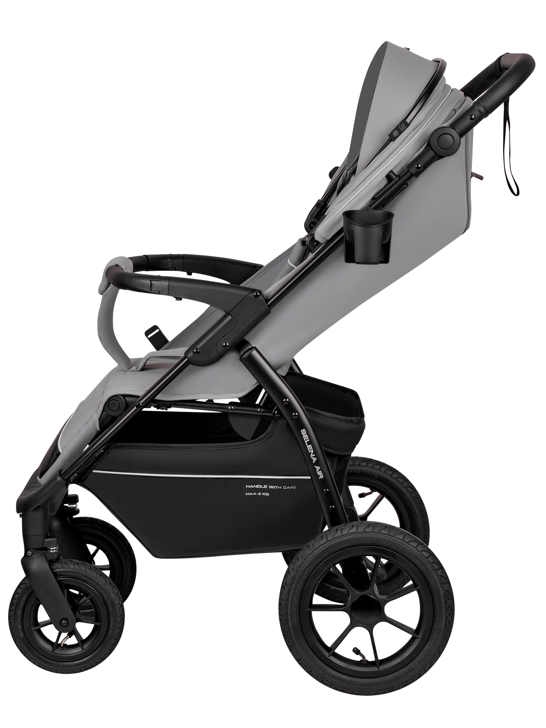 Коляска прогулочная JOVOLA Selena Air new светло-серый - фото 6