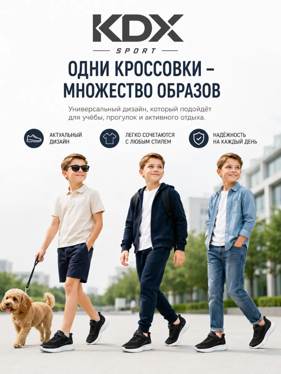 Кроссовки KDX KL-17 black - фото 5