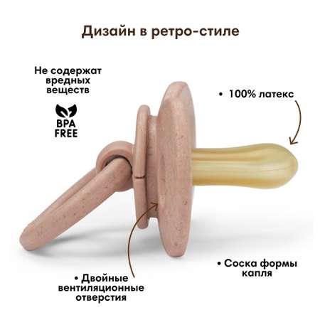 Пустышка Elodie латекс от 0 мес.