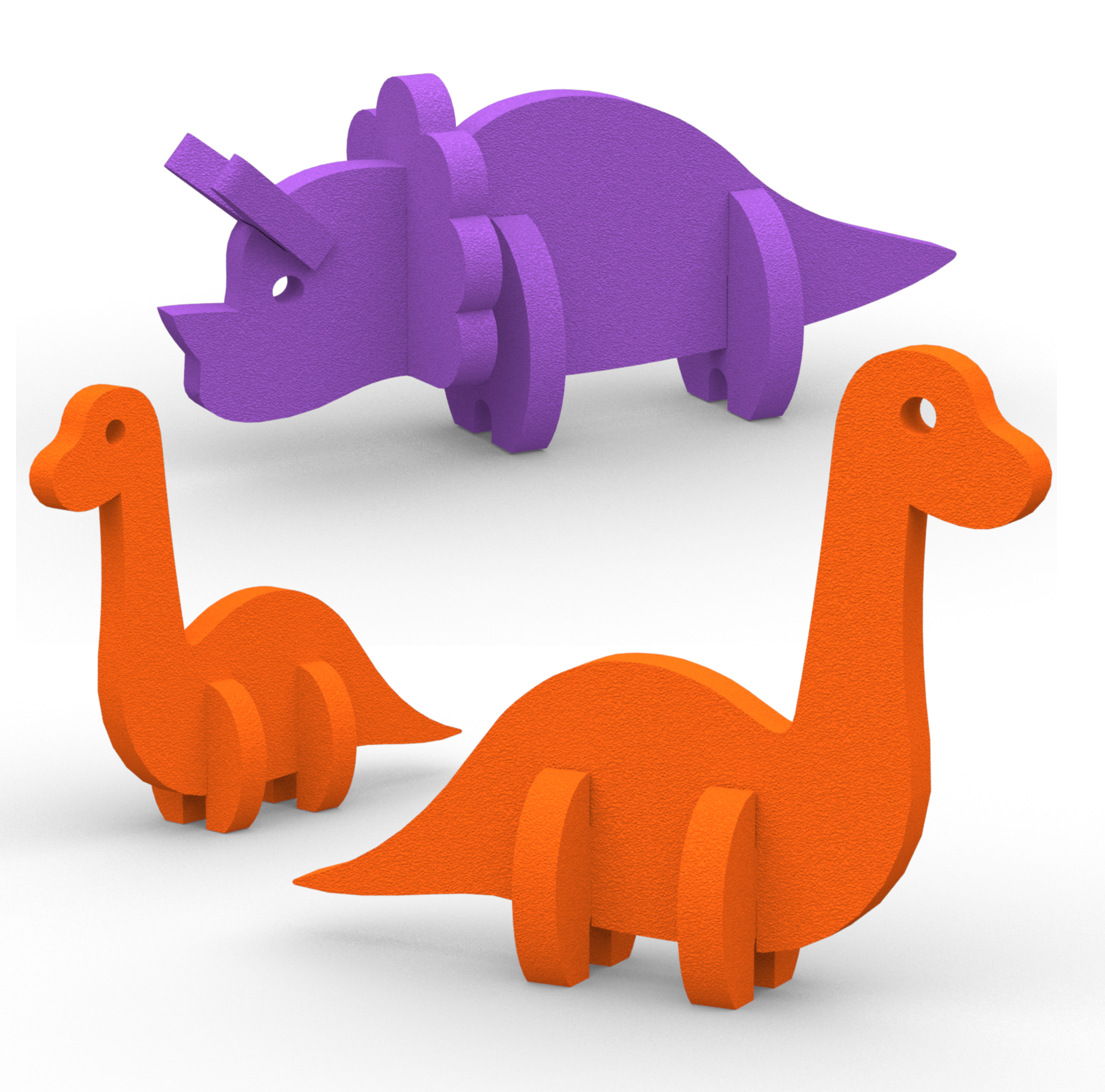 Конструктор ElBascoToys Динозавры блочный - фото 1