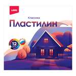 Пластилин LORI(колорит) Классика 12 цв.