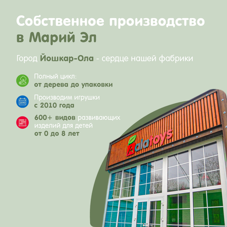 Игрушка Alatoys пирамидка Радуга в ассортименте