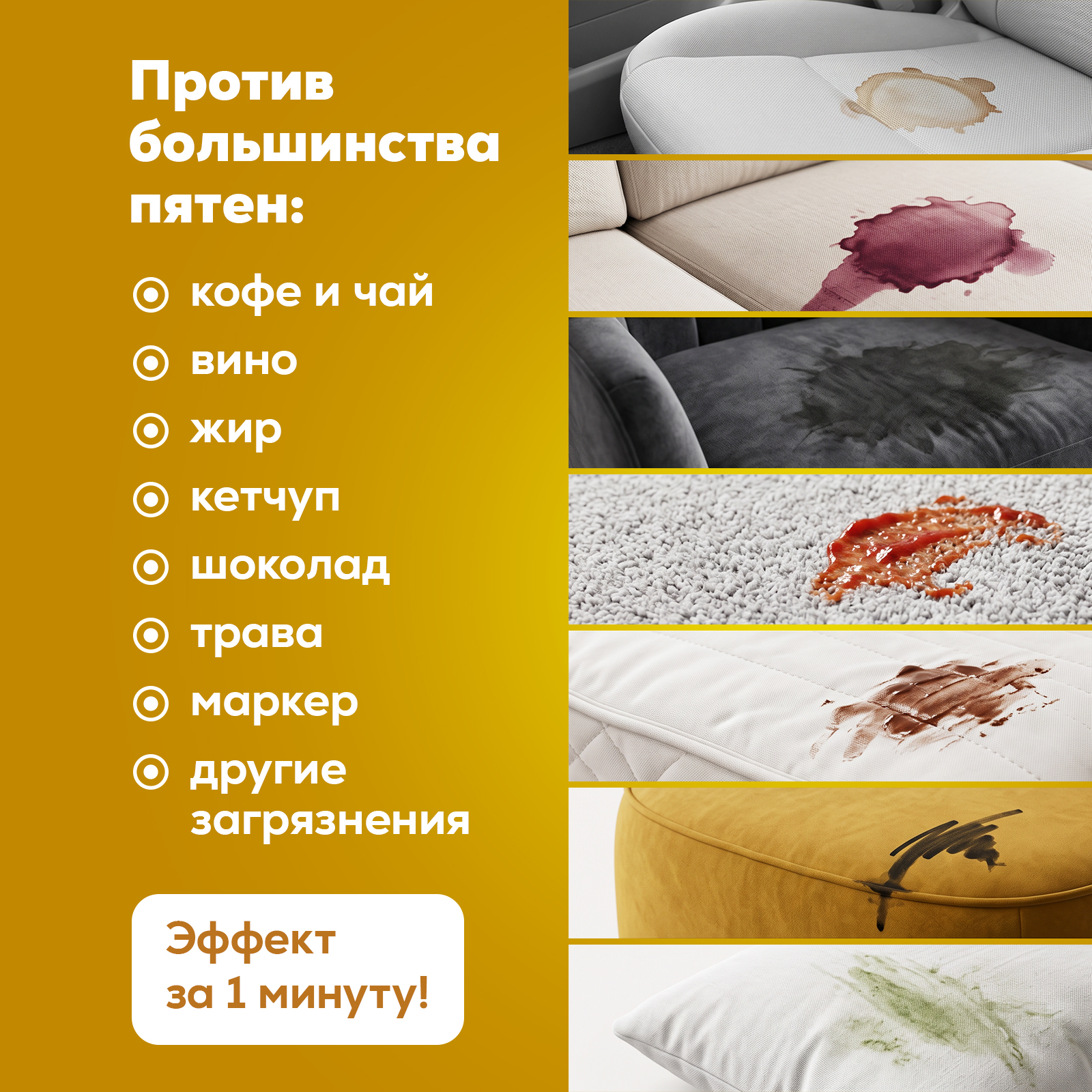 Чистящее средство Режим Чистоты для мебели и кресел автомобиля 500 мл - фото 2
