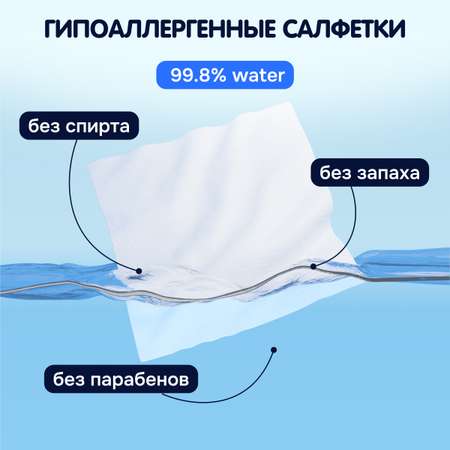Влажные салфетки Momi 24 упак. 8 шт.