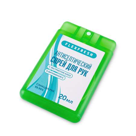 Спрей для рук Flexfresh спиртовой для детей и взрослых зеленый