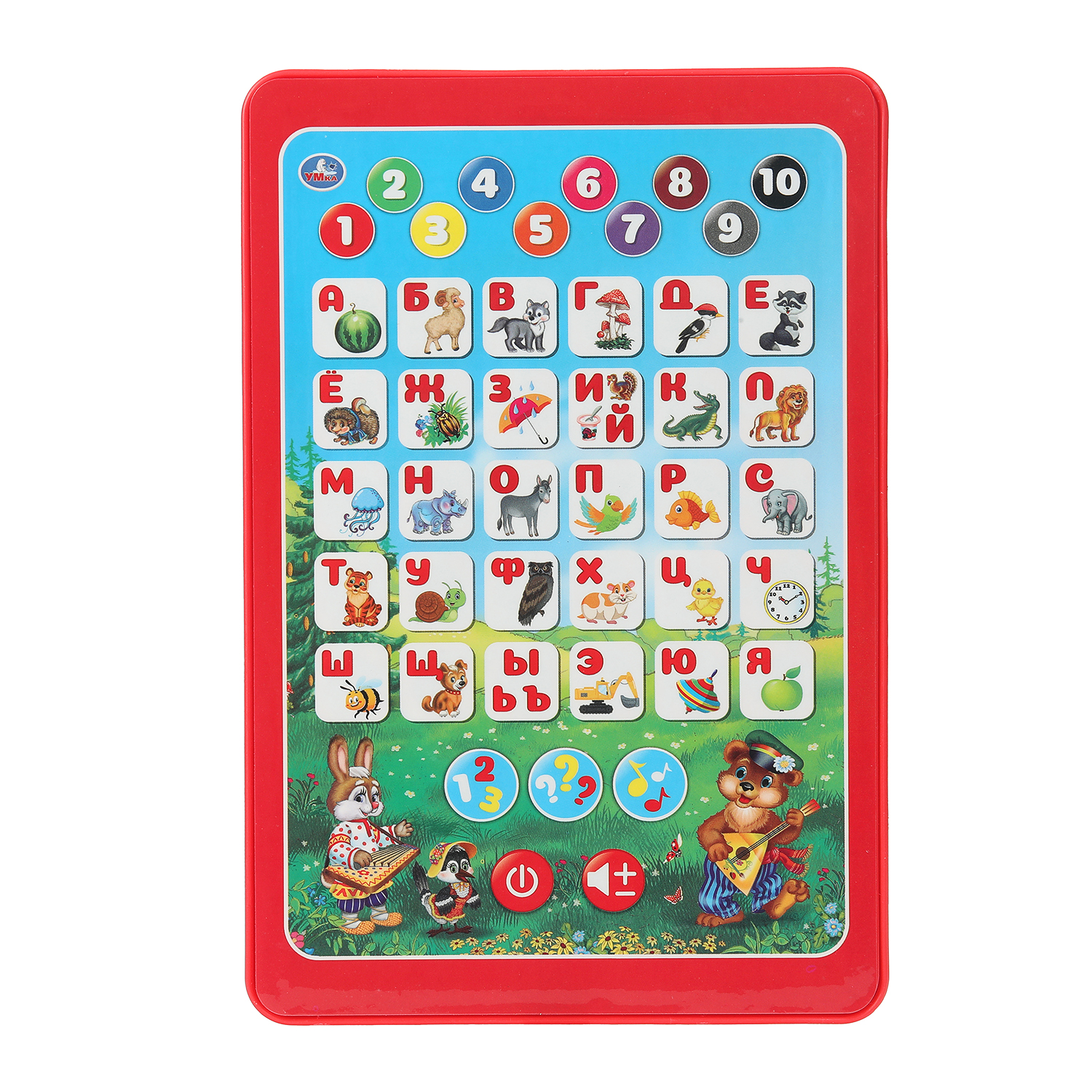 Игрушка УМка планшет Мишкин с азбукой - фото 1