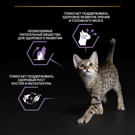 Корм влажный для котят PRO PLAN Nutri Savour 85г с курицей в желе пауч