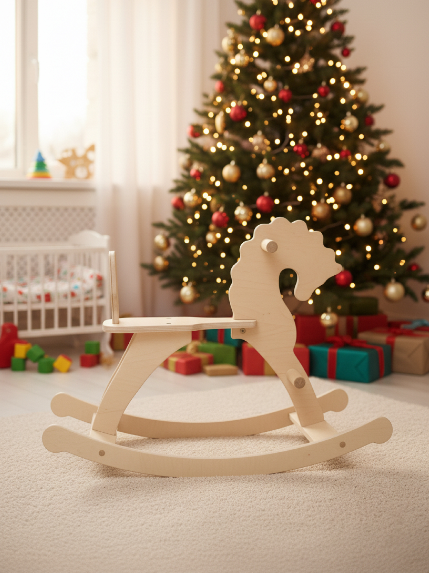 Качалка PAPPADO Лошадка бежевый - фото 7