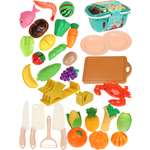 Игрушка Рыжий кот продукты, посуда 32 предм.