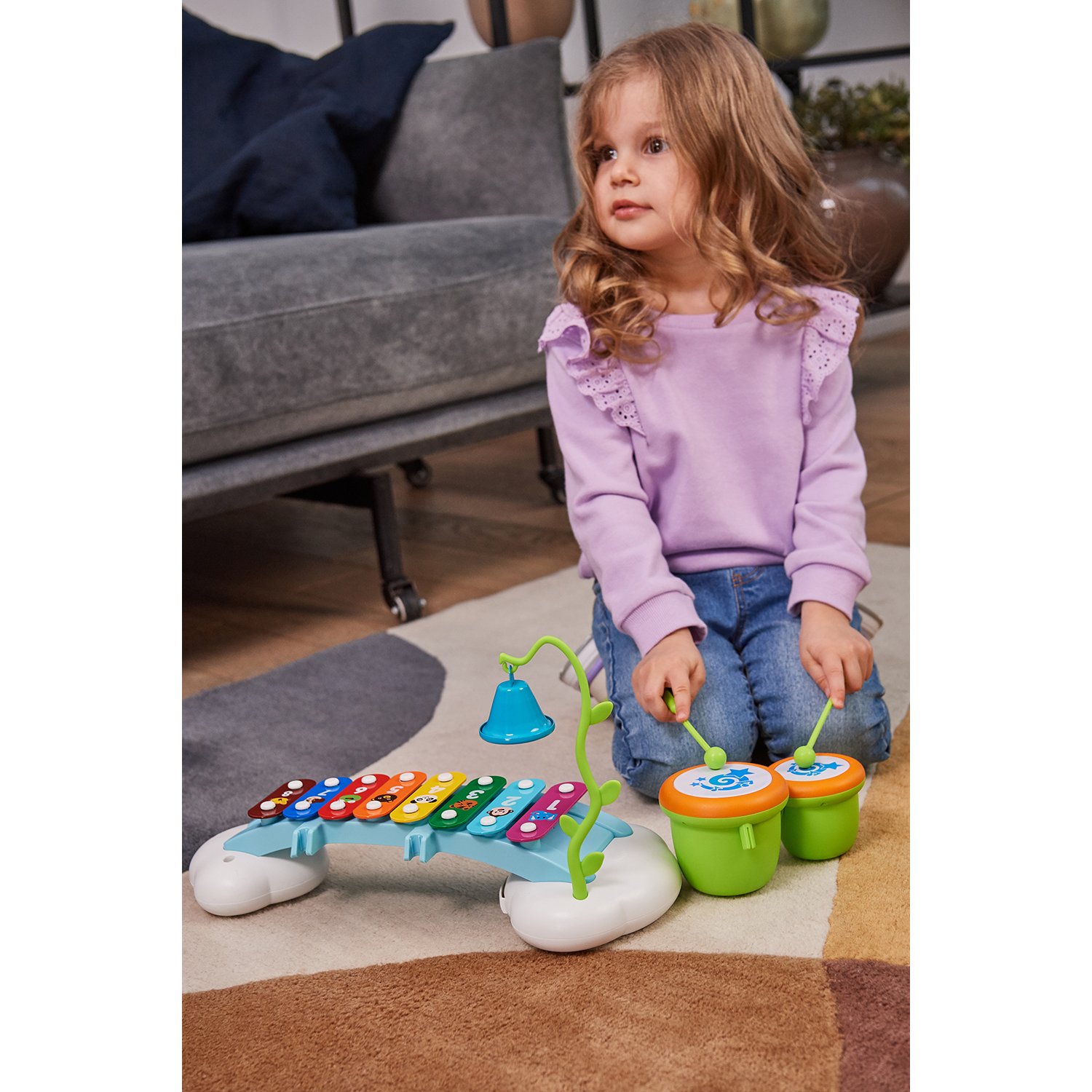 Игрушка музыкальная BabyGo Мини металлофон - фото 5