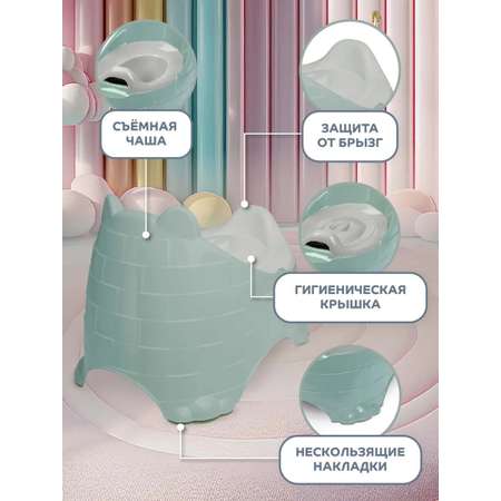 Горшок детский Компания Друзей анатомический с крышкой размер M