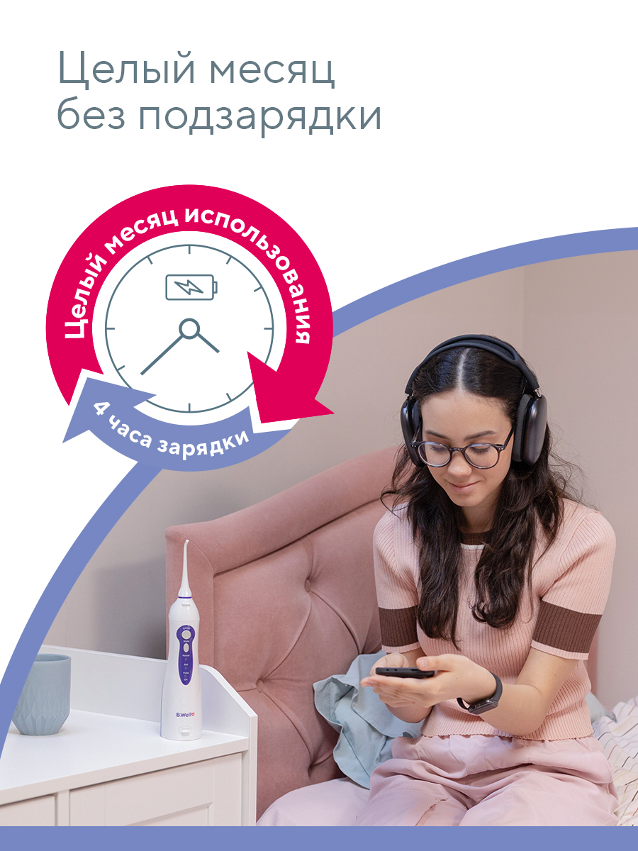 Ирригатор B.Well импульсный 3 реж. - фото 10