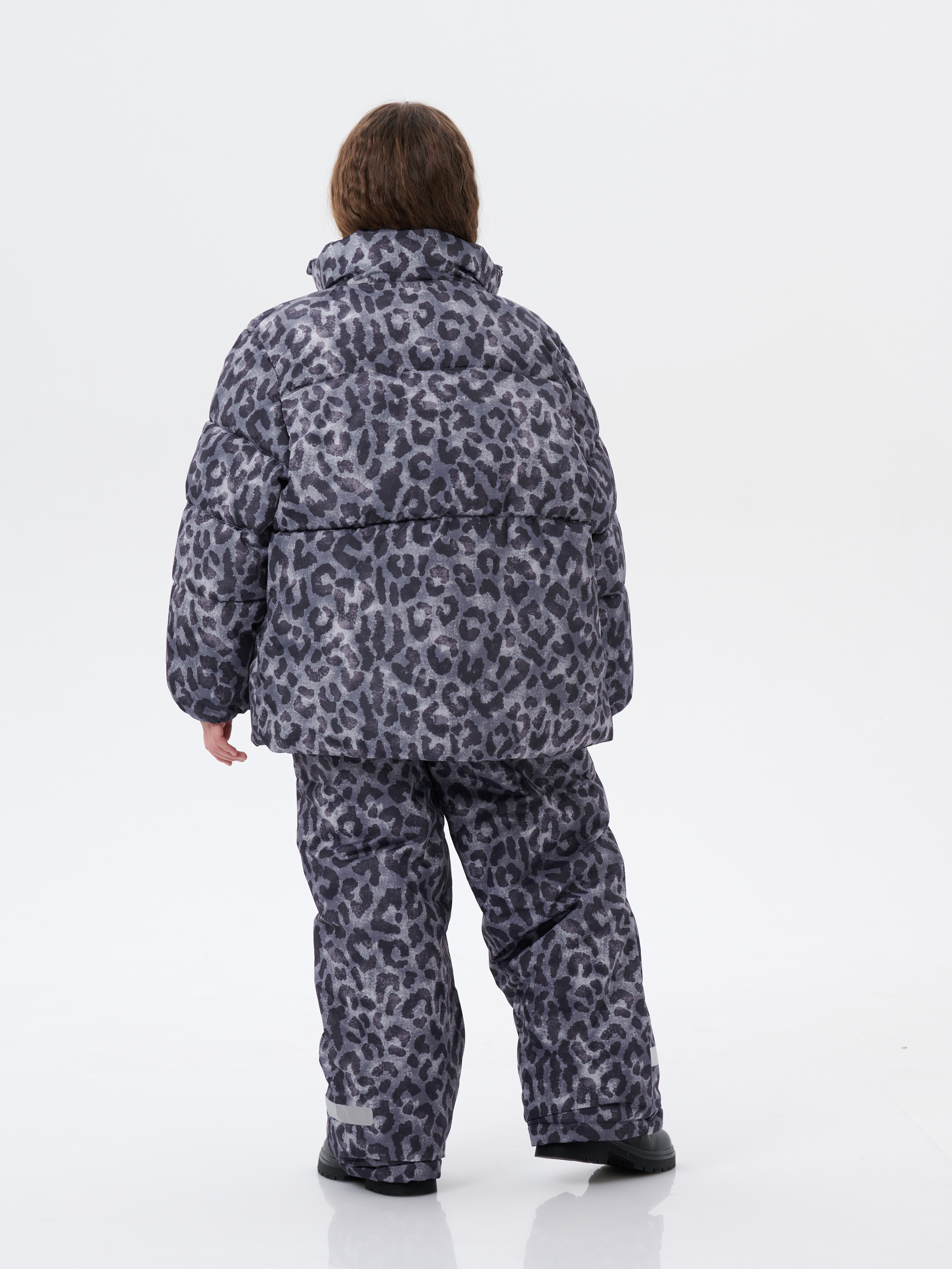 Брюки утепленные КрутышОк Т-067 серый леопард - фото 24