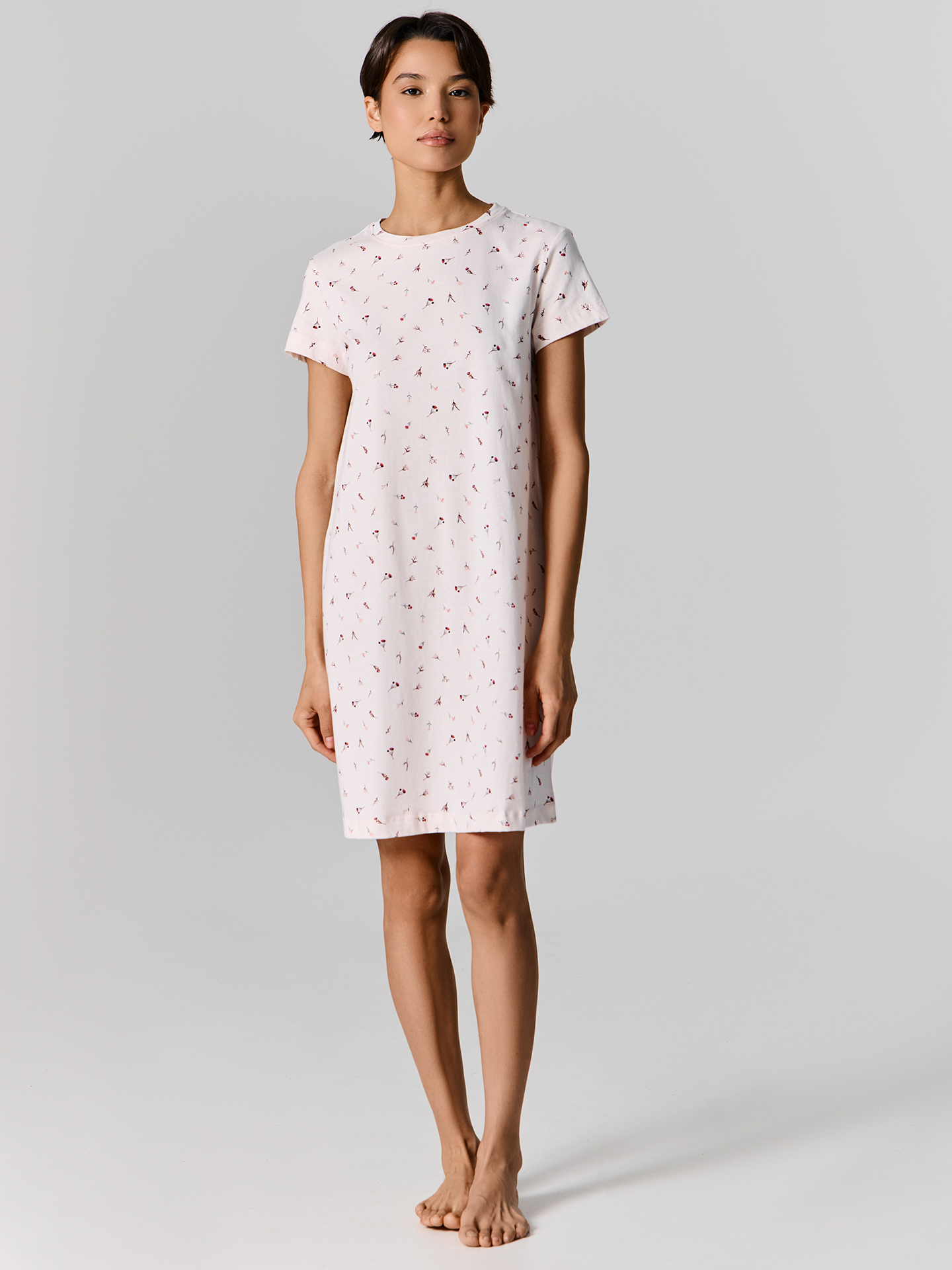 Сорочка ночная Mark Formelle (Марк Формэль) 572402/цветочки на розовом - фото 1