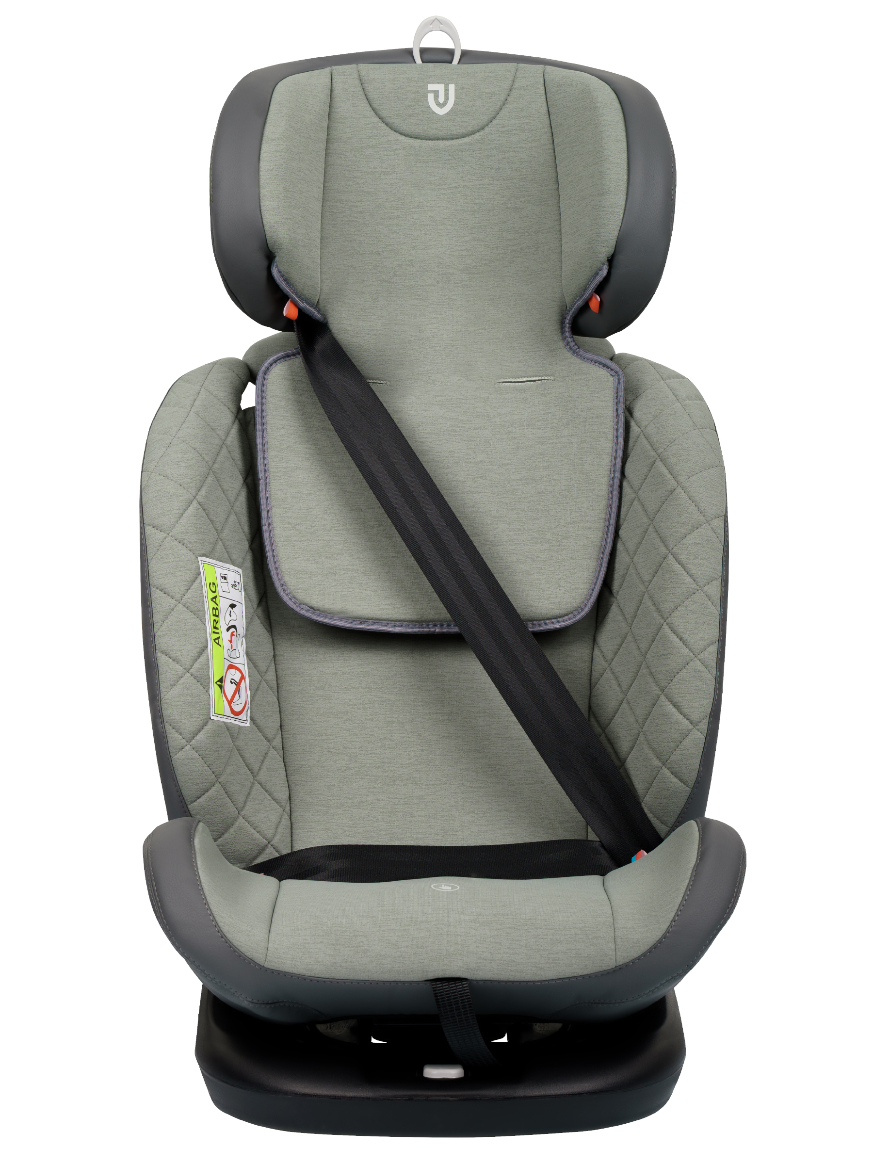 Автокресло Indigo Jovola Fuller, зел.-серая кожа Isofix 0+/1/2/3 (0-36 кг) зеленый - фото 26