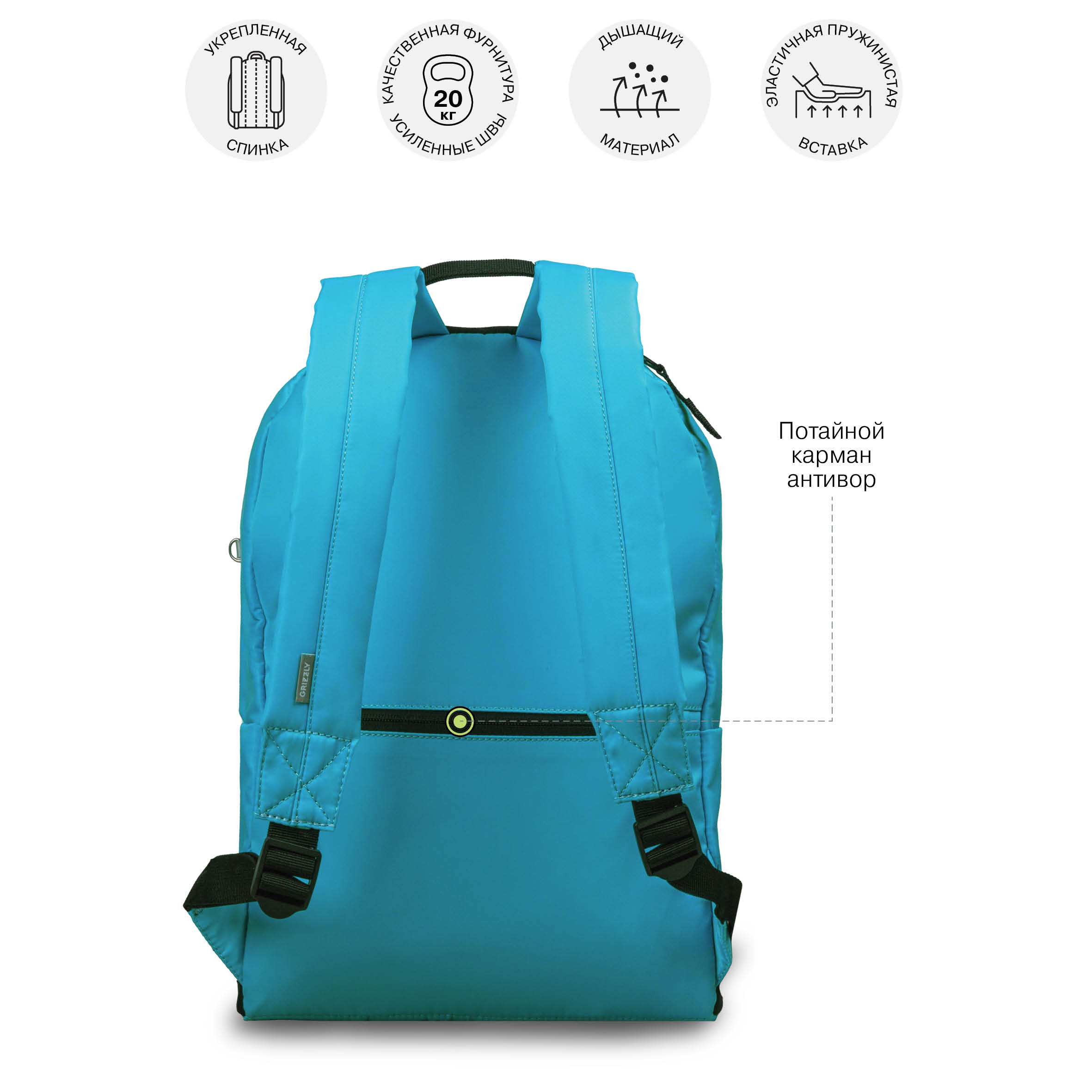 Рюкзак Grizzly для девочке - фото 9