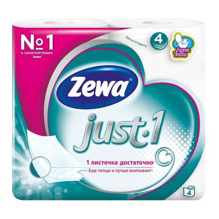 Туалетная бумага Zewa 4 шт.
