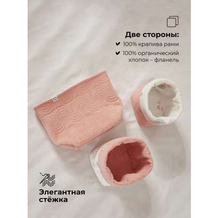 Набор корзин для хранения 3 шт. BUBA KIDS Розовая кувшинка/пудра
