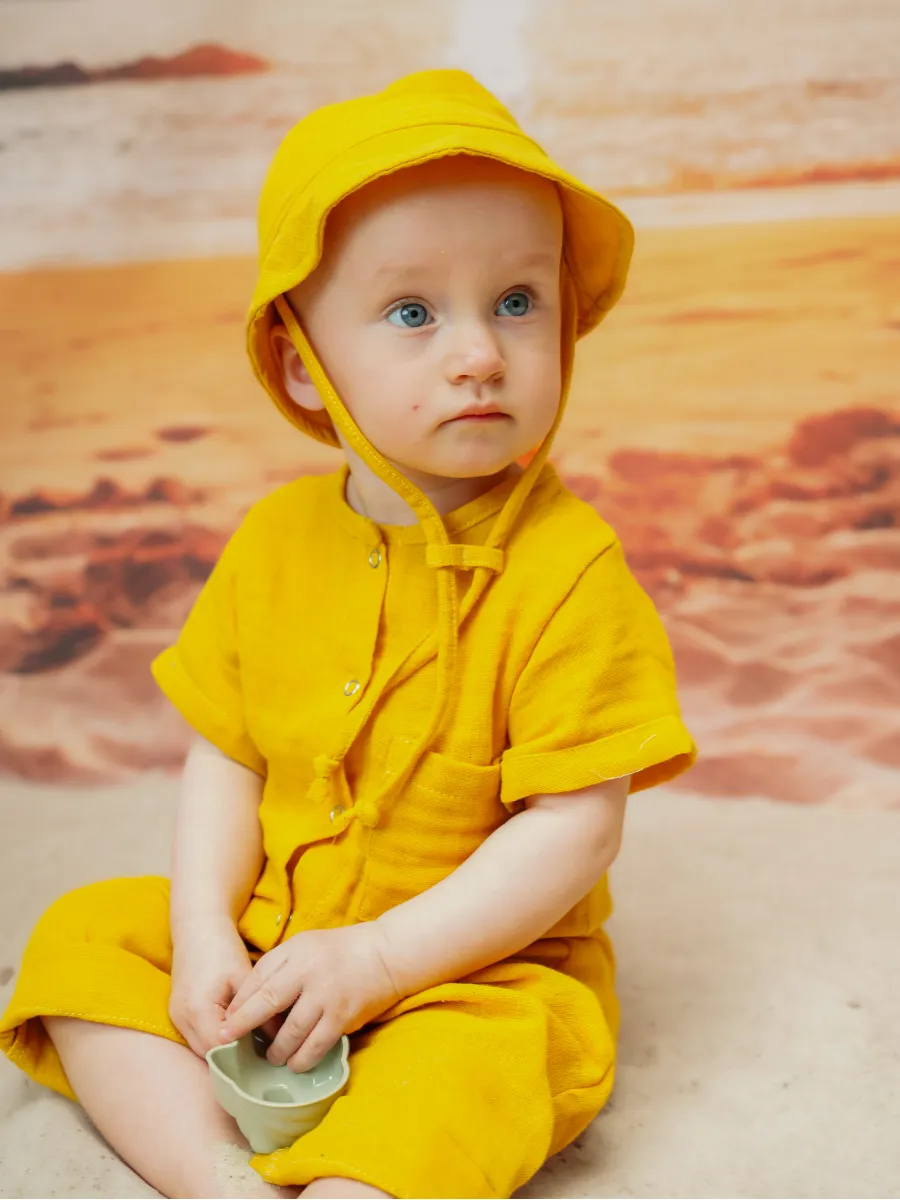 Песочник Супер Пупс кос/мусл/горчица - фото 12