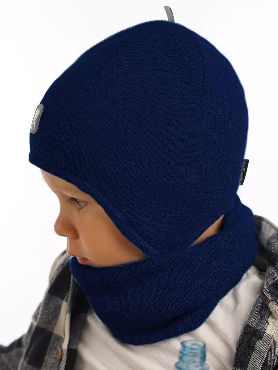Шапка и снуд ПриКиндер U-Sp232724 Цвет: Синий - фото 9