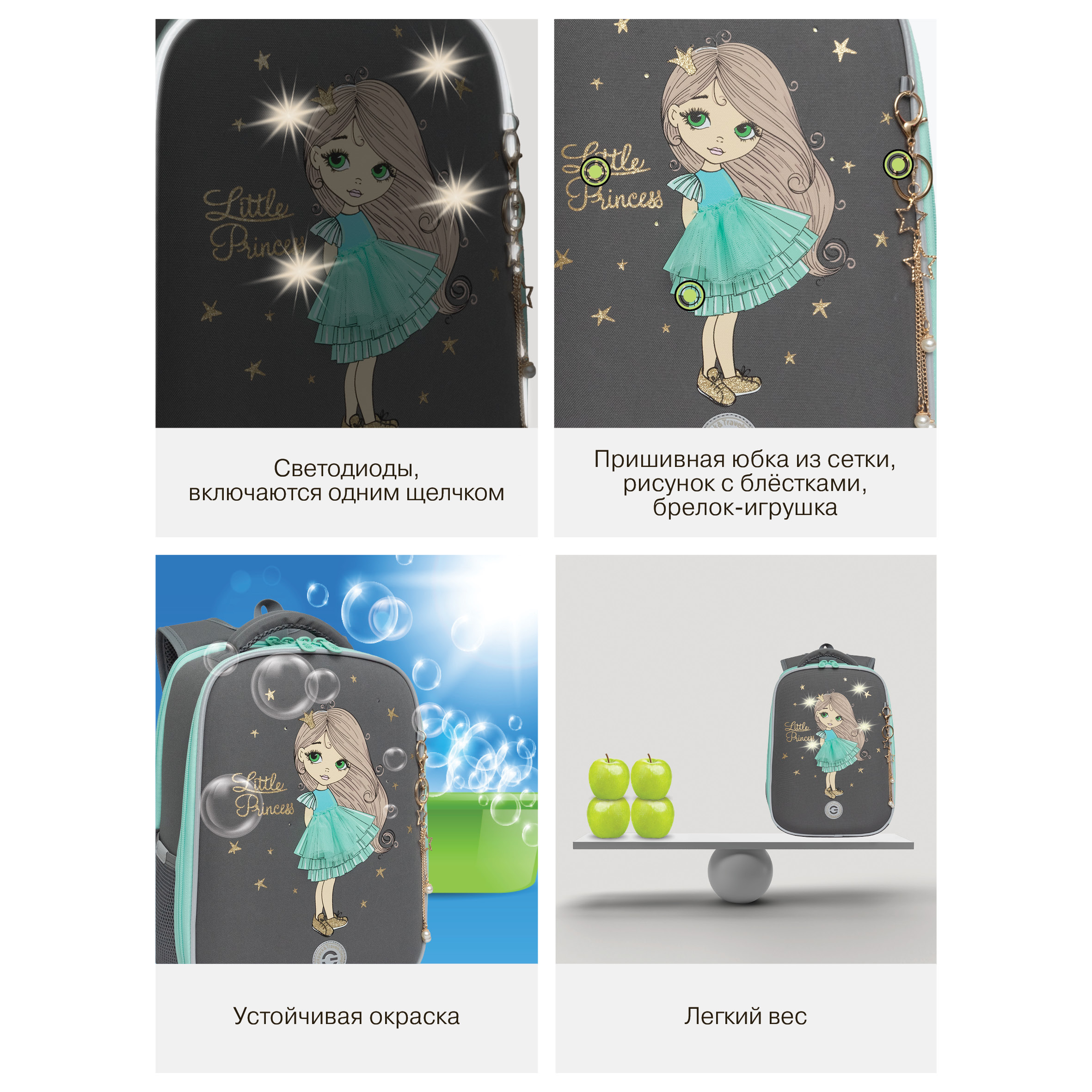 Ранец Grizzly для девочки - фото 15