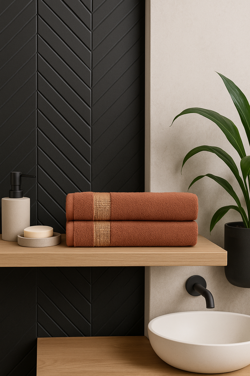 Полотенце Ночь Нежна Goldy 70 x 130 см 2 шт. - фото 1