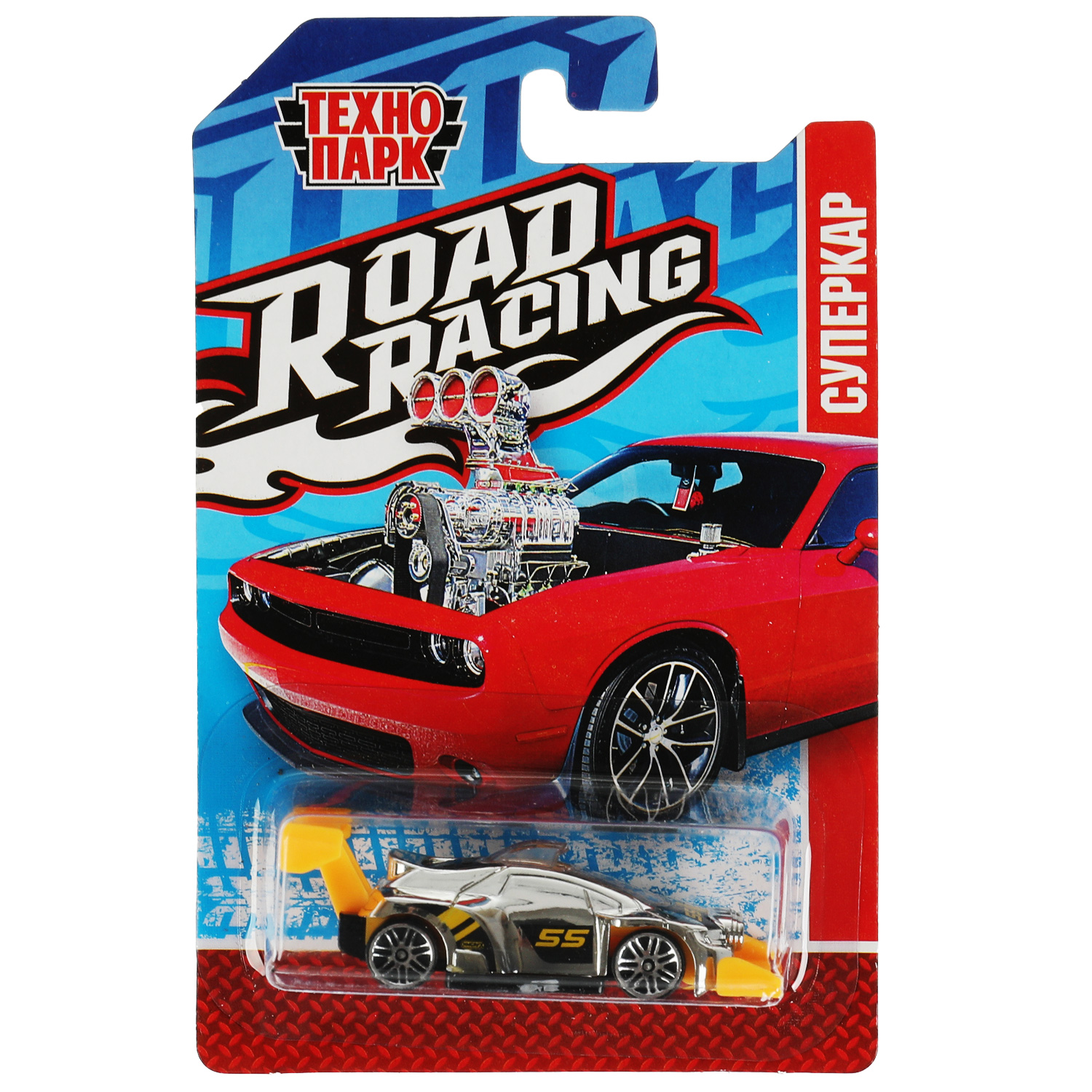 Автомобиль Технопарк Road Racing в ассортименте 342451 - фото 4