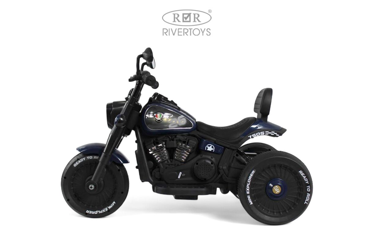 Электромобиль RIVERTOYS G500GG-BLUE - фото 8
