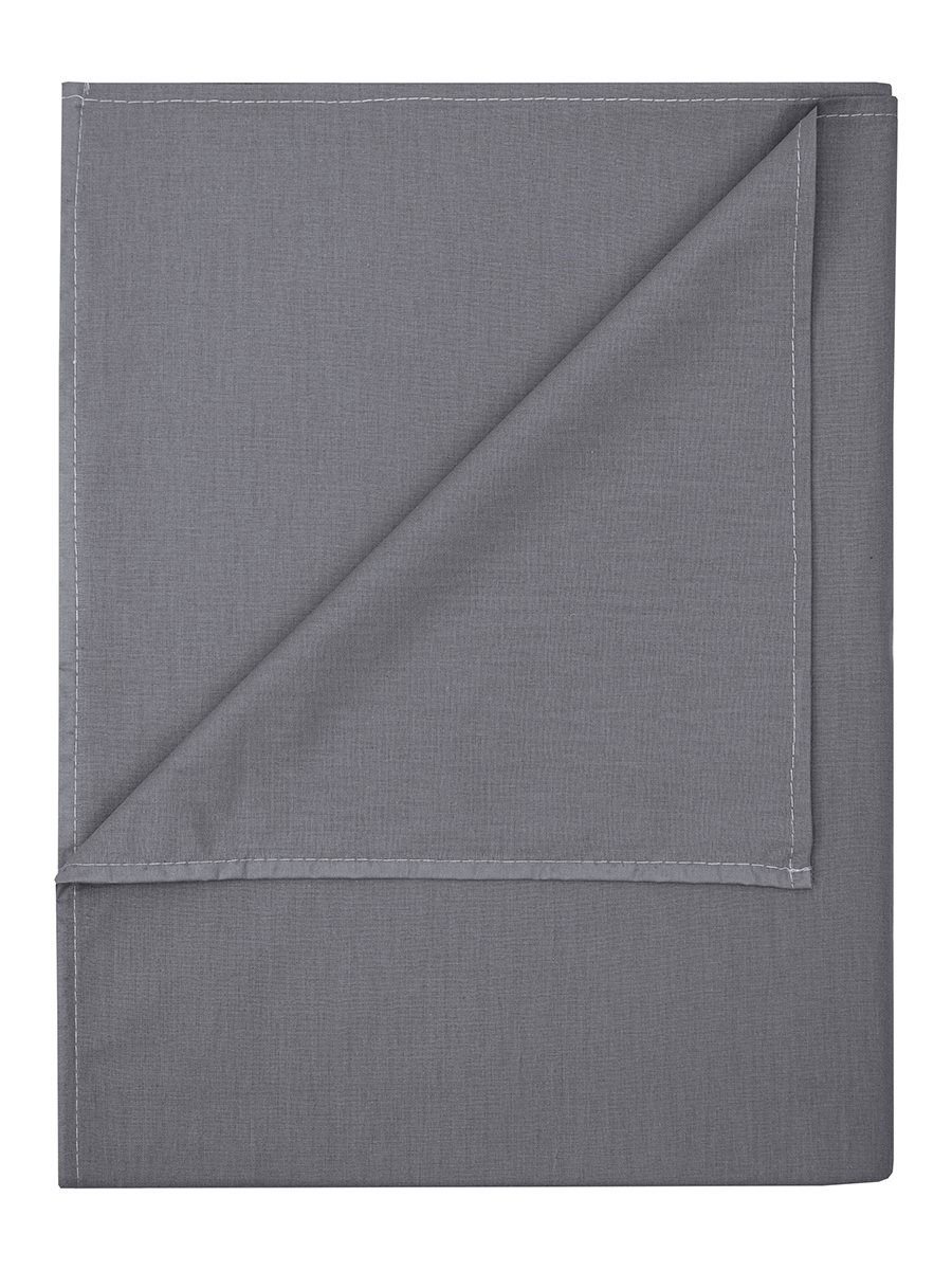 Простыня BRAVO поплин пепельный 240 x 215 см 1 шт. - фото 3