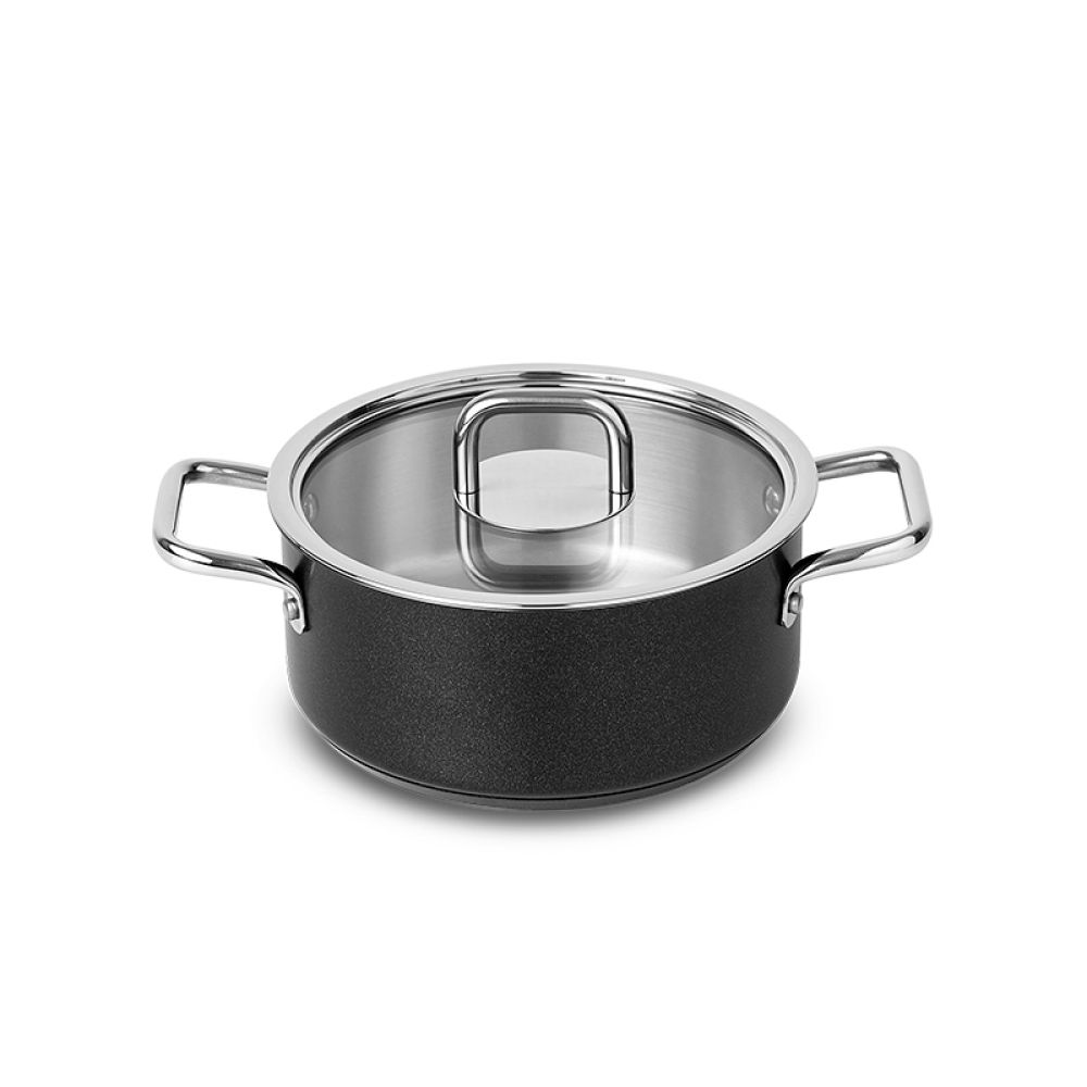 Кастрюля Silampos Comfort Glass Black - фото 1