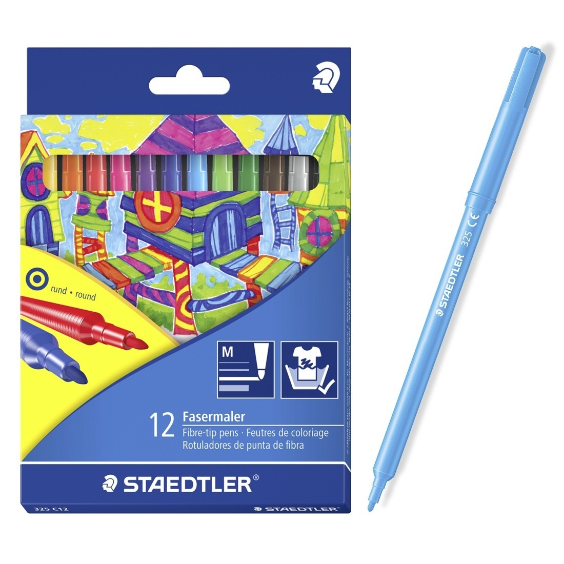 Фломастеры Staedtler 12 шт. - фото 1