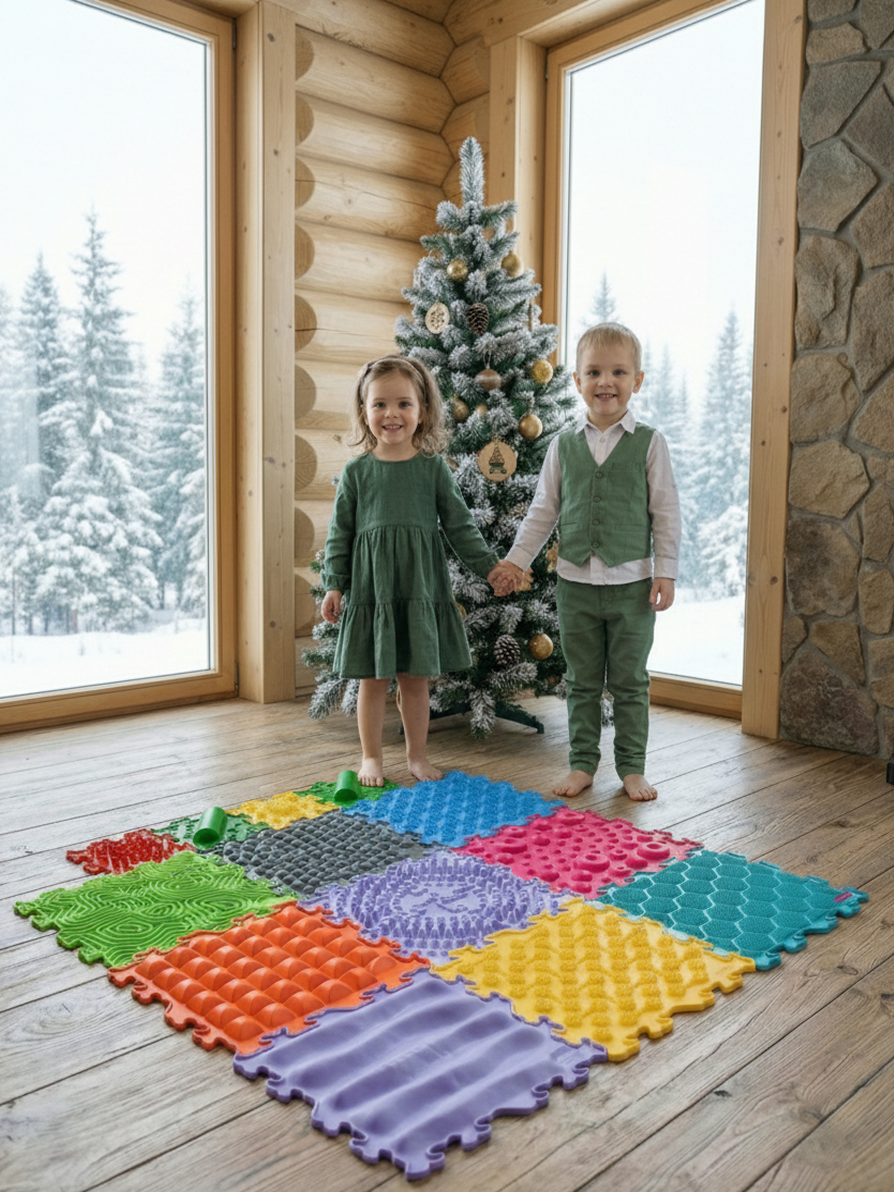 Коврик SPORTO.ONE трансформер Песчаный берег - фото 22