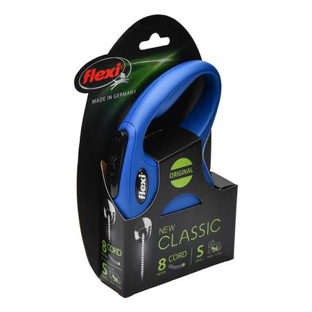 Рулетка Flexi New Classic S трос 8м до 12кг Синяя