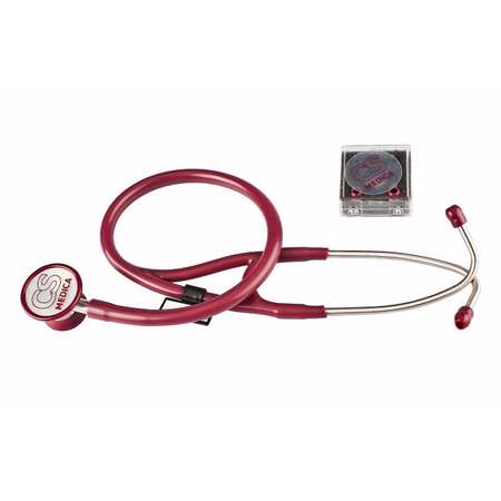 Стетофонендоскоп CS MEDICA 422 Premium малиновый