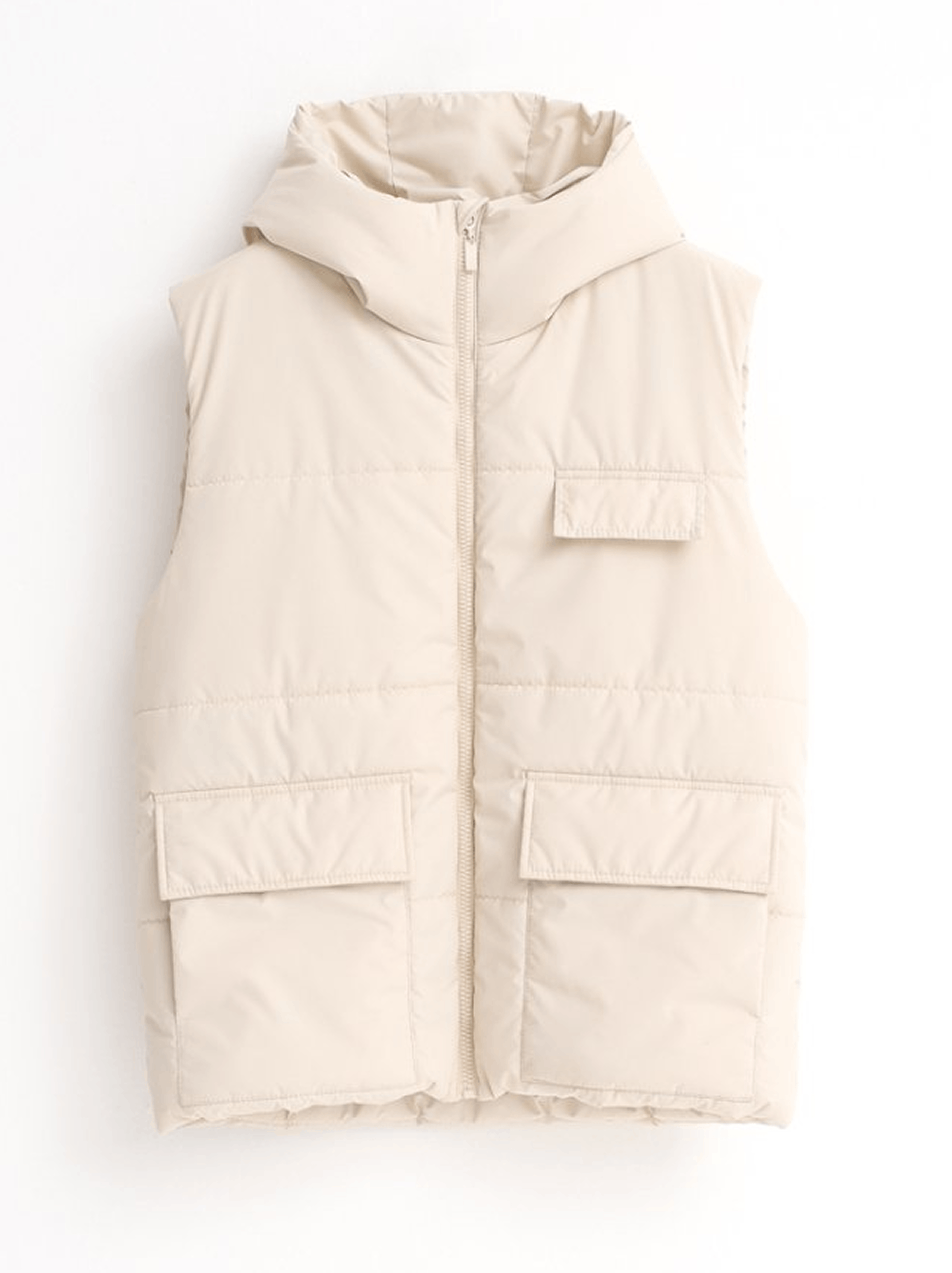 Жилет MINIDINO В-Ж-006Жилет с капюшоном утепленный тофу - фото 1