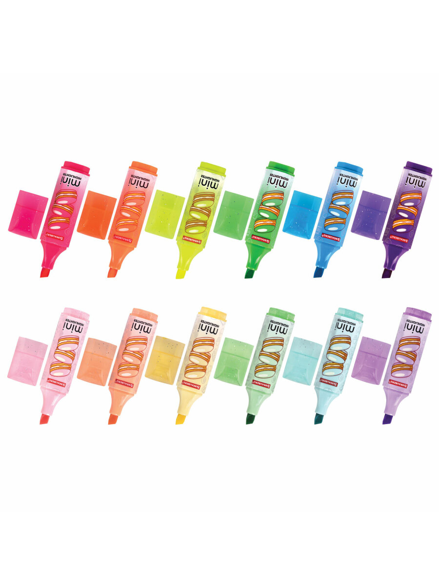 Текстовыделители Brauberg 12 цв. - фото 4