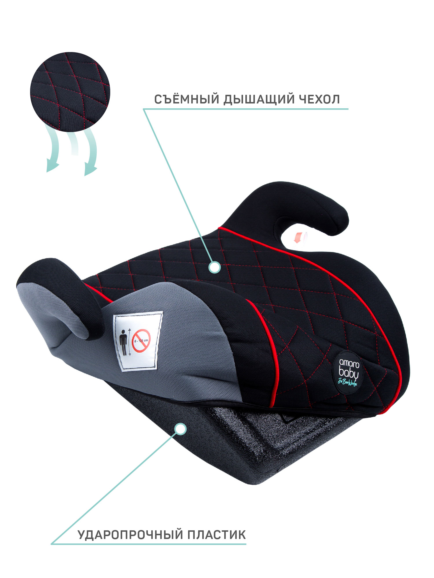 Автокресло Amarobaby Easy way 3 (22-36 кг) красный - фото 4