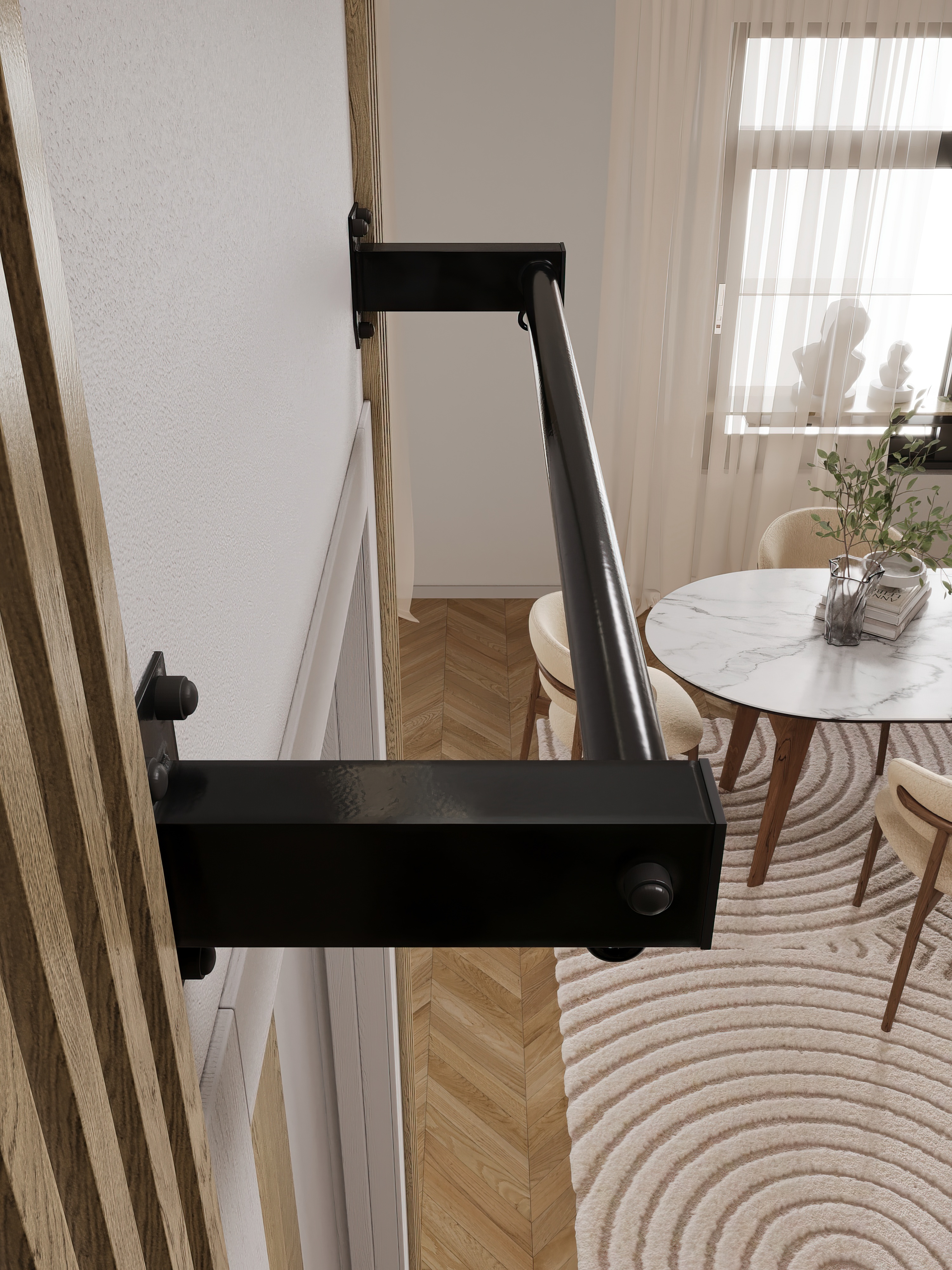 Турник настенный наддверный "Классик"PRO - прорезиненное покрытие - фото 9