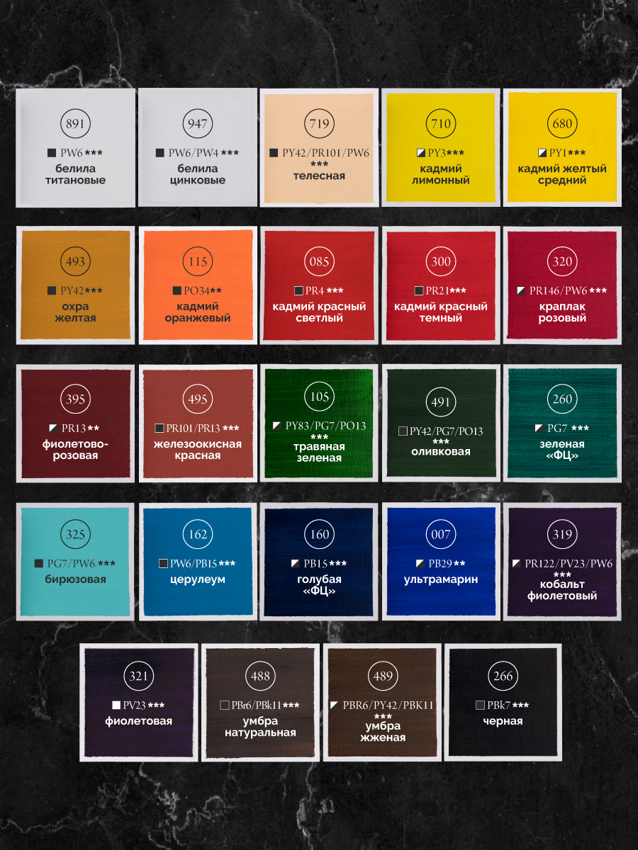 Краски масляные Малевичъ 24 цв. - фото 4