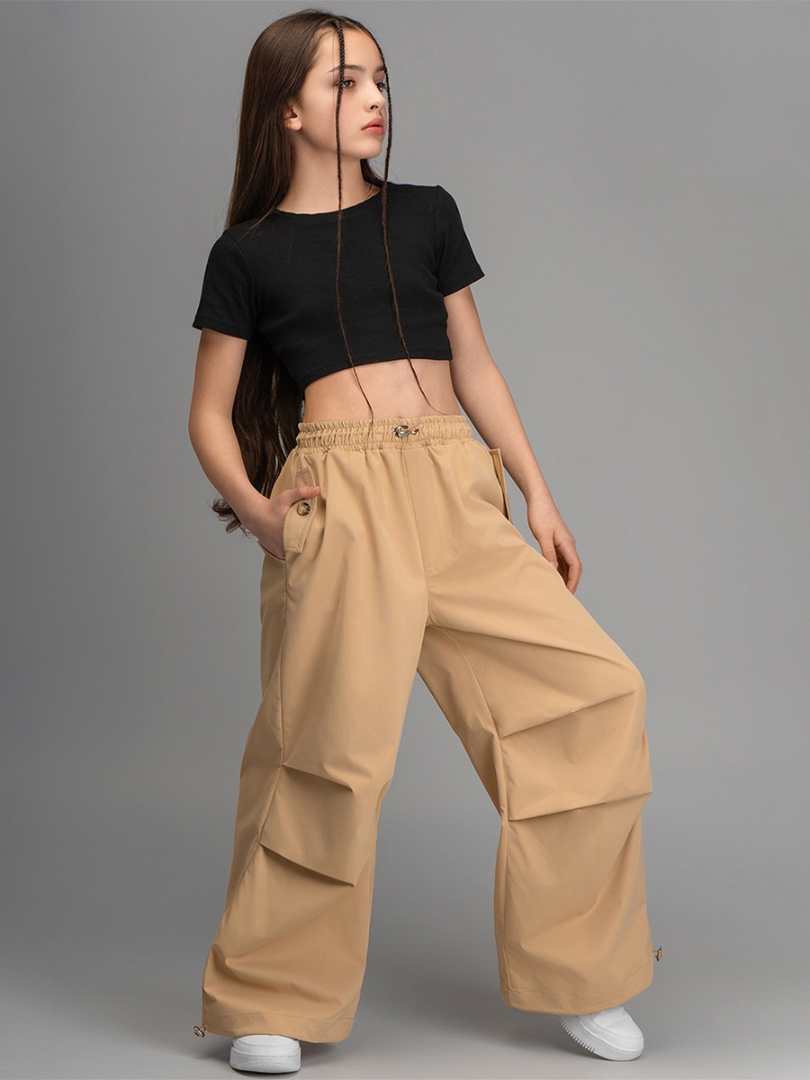 Брюки HappyFox HFI4514бежевый - фото 2