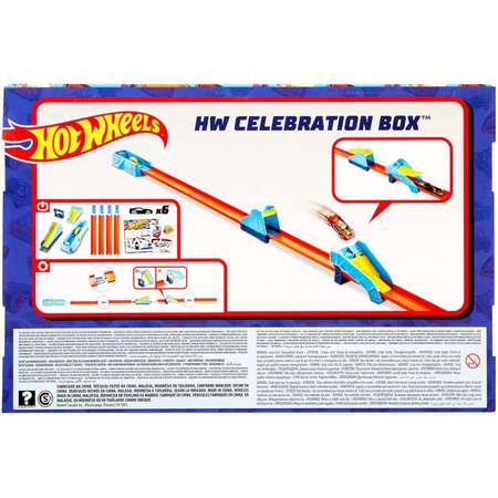 Трек Hot Wheels Праздничная коробка с пусковой установкой