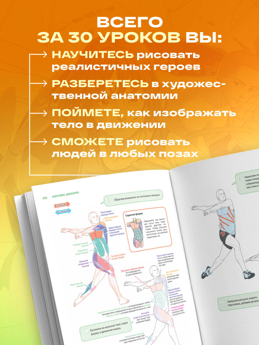 Книга БОМБОРА Анатомия движения. Полное руководство по рисованию тела человека для начинающих - фото 2