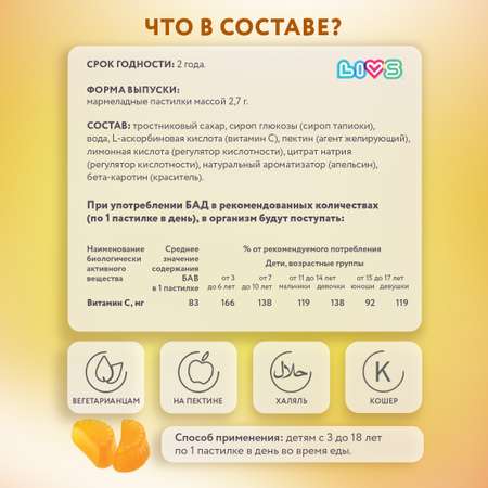 Витамины LIVS Витамин С