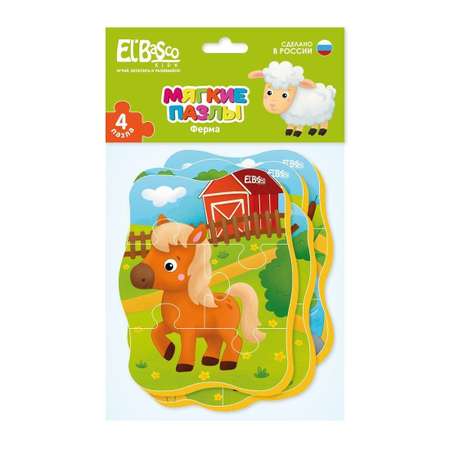 Пазл El BascoKids Ферма мягкий
