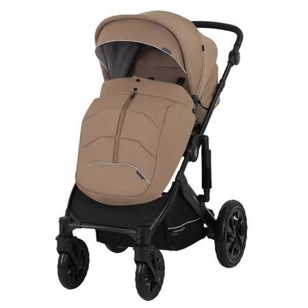 Коляска 2в1 JOVOLA Swift всесезонная, т.-бежевый коричневый